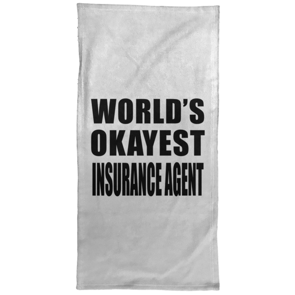 World's Okayest Insurance Agent - Hand Towel