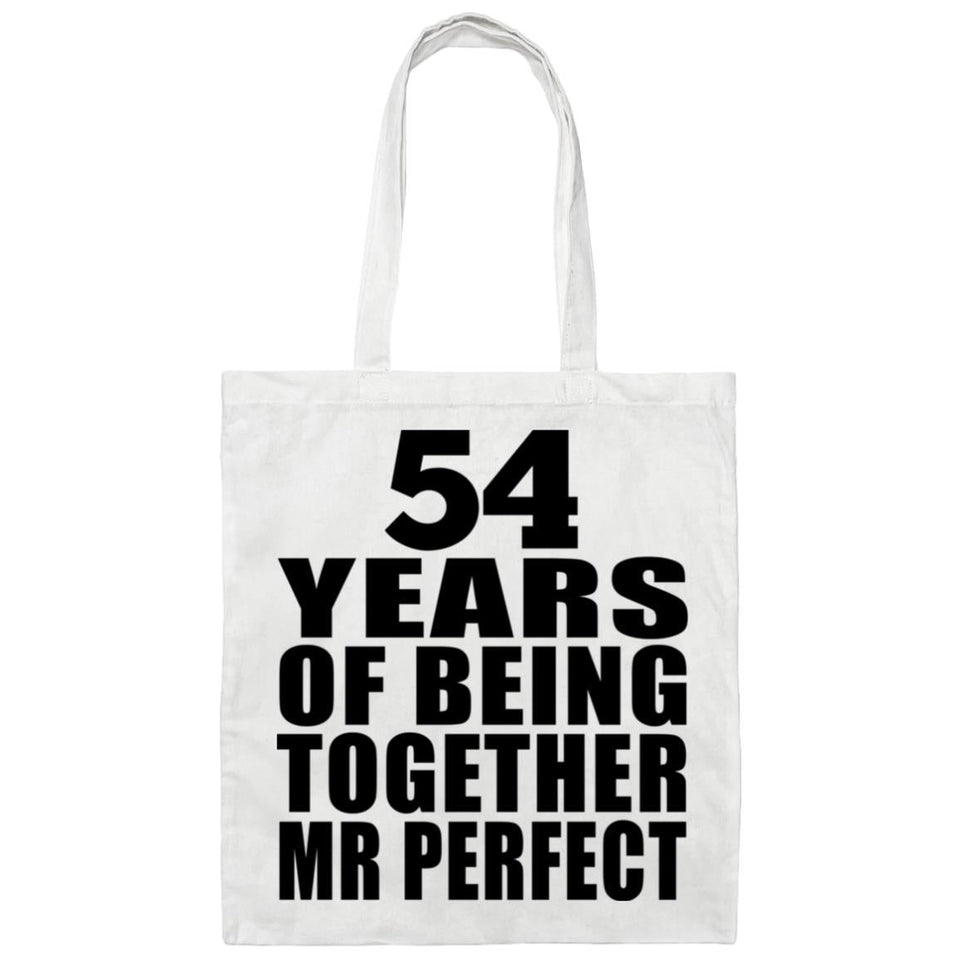 54th Anniversary 54 Years Of Being Mr Perfect - Tote Bag White