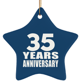 35th Anniversary 35 Years - Star Ornament