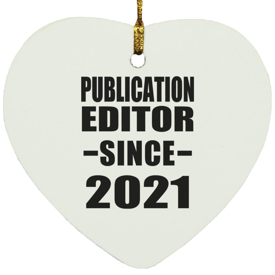Publication Editor Since 2021 - Heart Ornament
