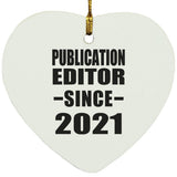 Publication Editor Since 2021 - Heart Ornament
