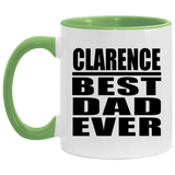 Clarence Best Dad Ever - 11oz Accent Mug Green