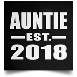 Auntie Established EST. 2018 - Poster Square