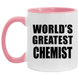 World's Greatest Chemist - 11oz Accent Mug Pink