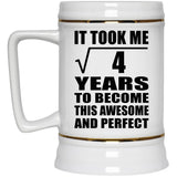 2nd Birthday Took Square Root of 4 Years To Awesome - Beer Stein