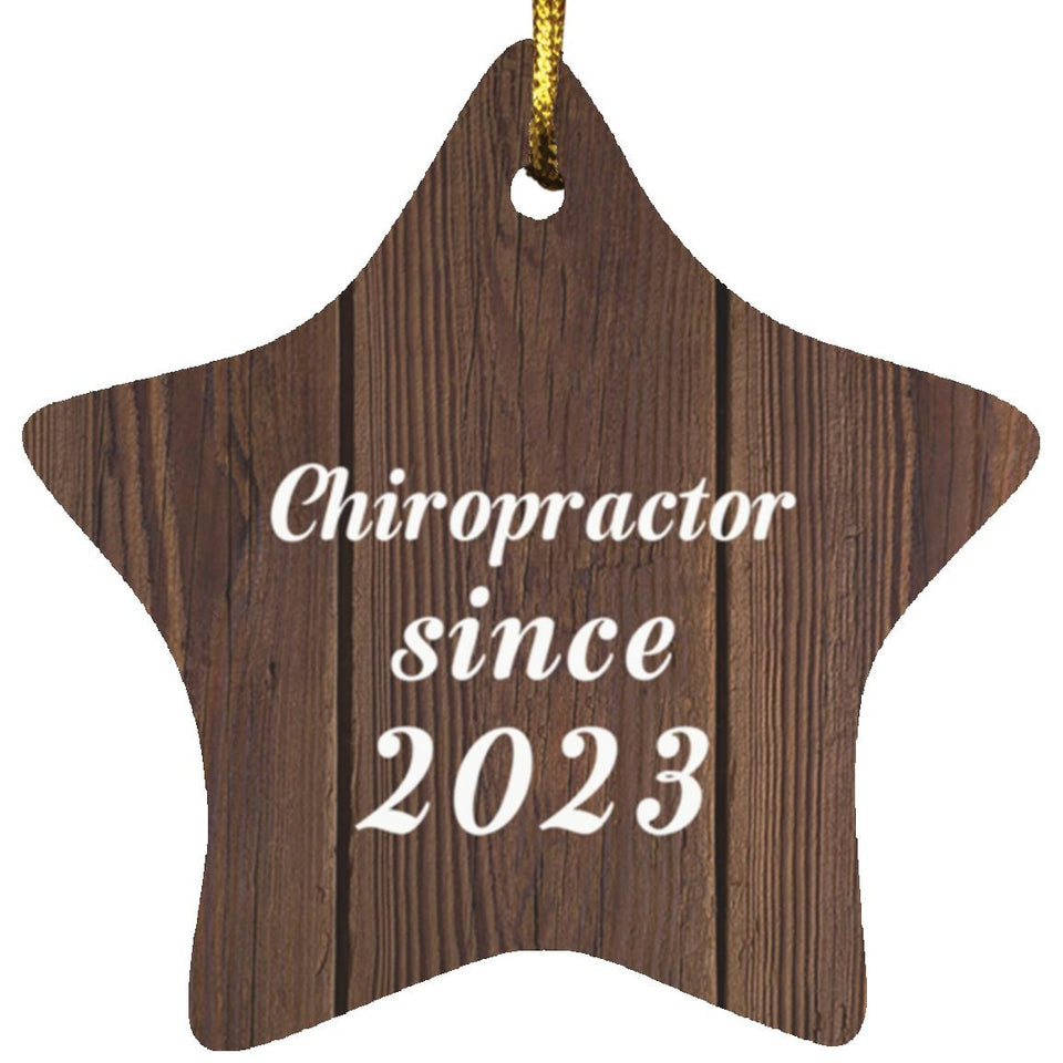 Chiropractor Since 2023 - Star Ornament D
