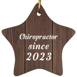 Chiropractor Since 2023 - Star Ornament D