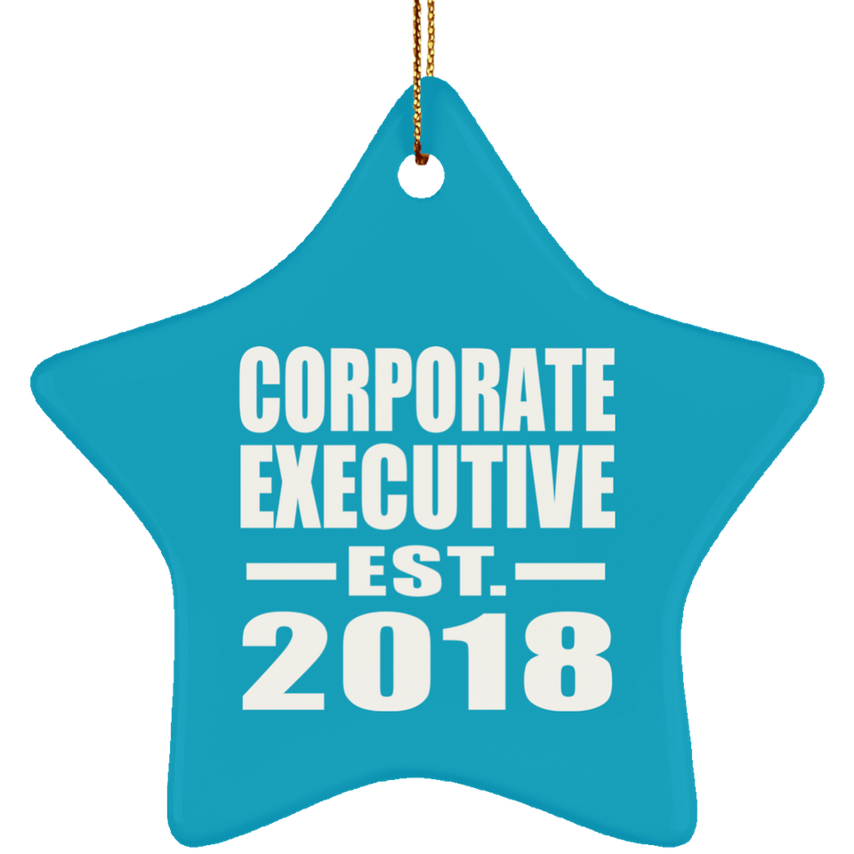 Corporate Executive Established EST. 2018 - Star Ornament