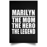 Marilyn The Mom The Hero The Legend - Poster Portrait