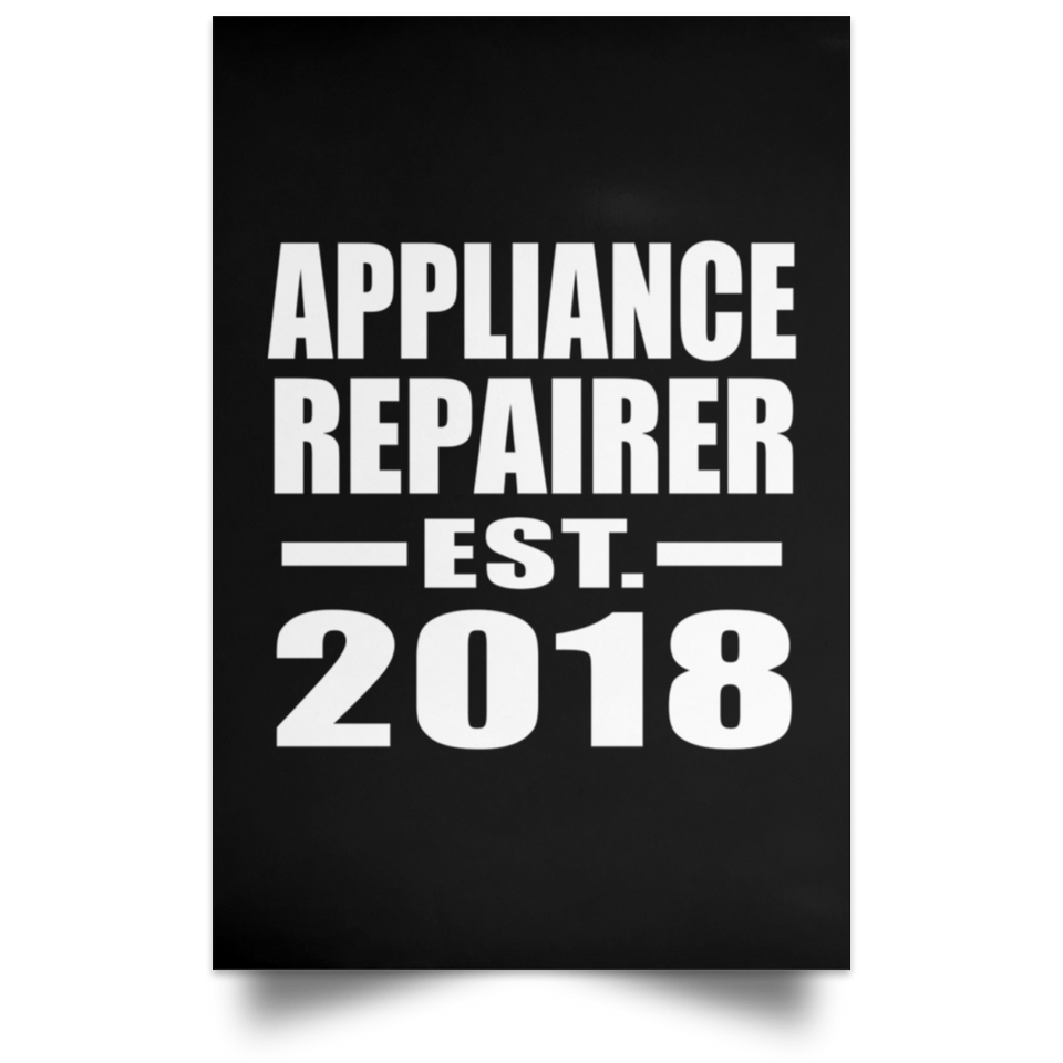 Appliance Repairer Established EST. 2018 - Poster Portrait