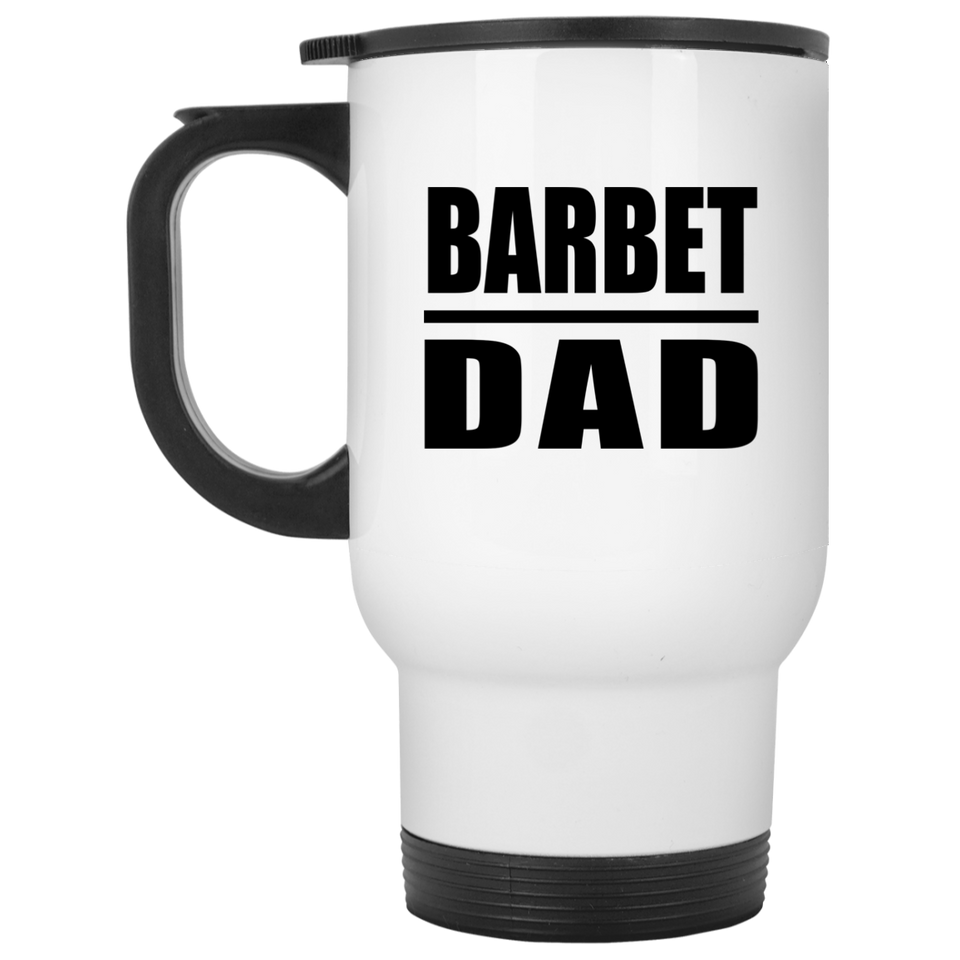 Barbet Dad - White Travel Mug