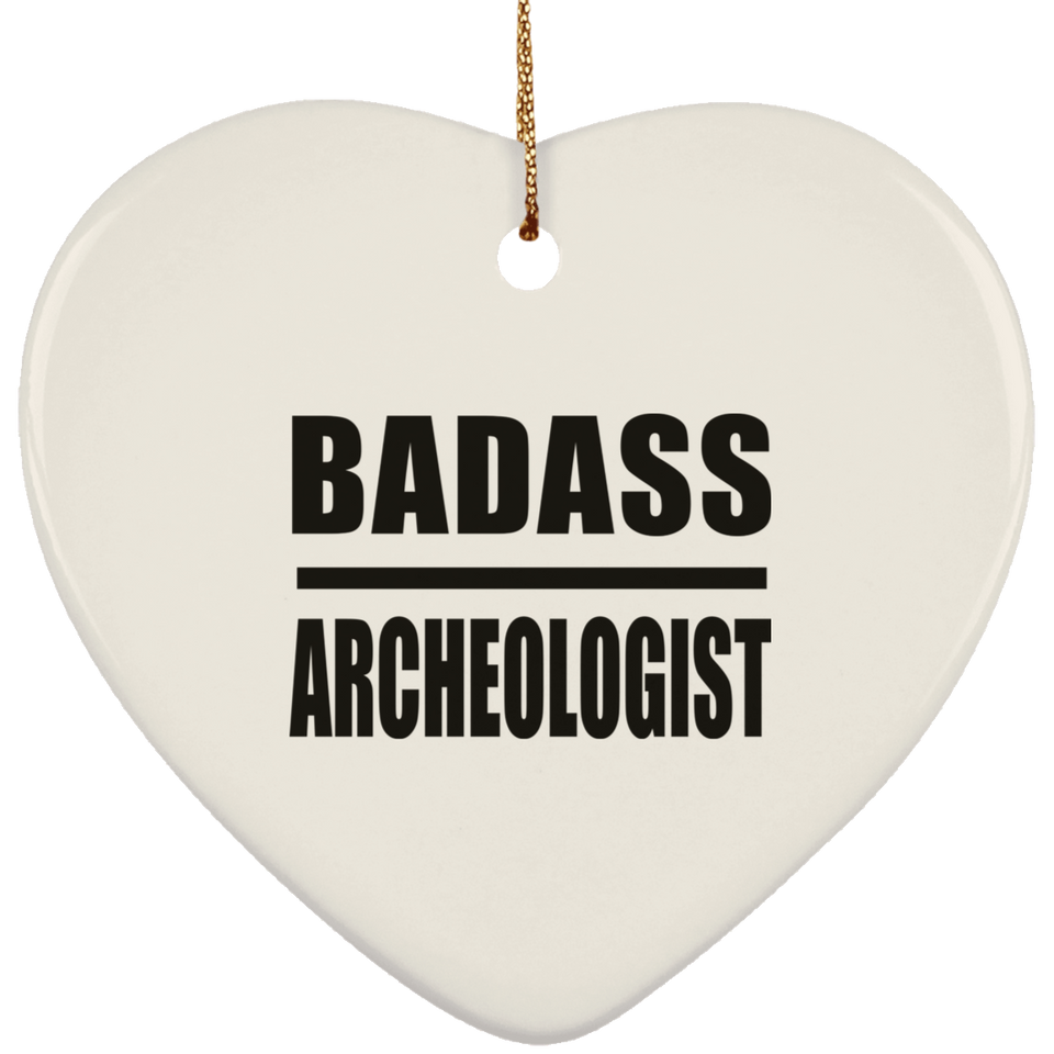 Badass Archeologist - Heart Ornament