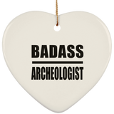 Badass Archeologist - Heart Ornament
