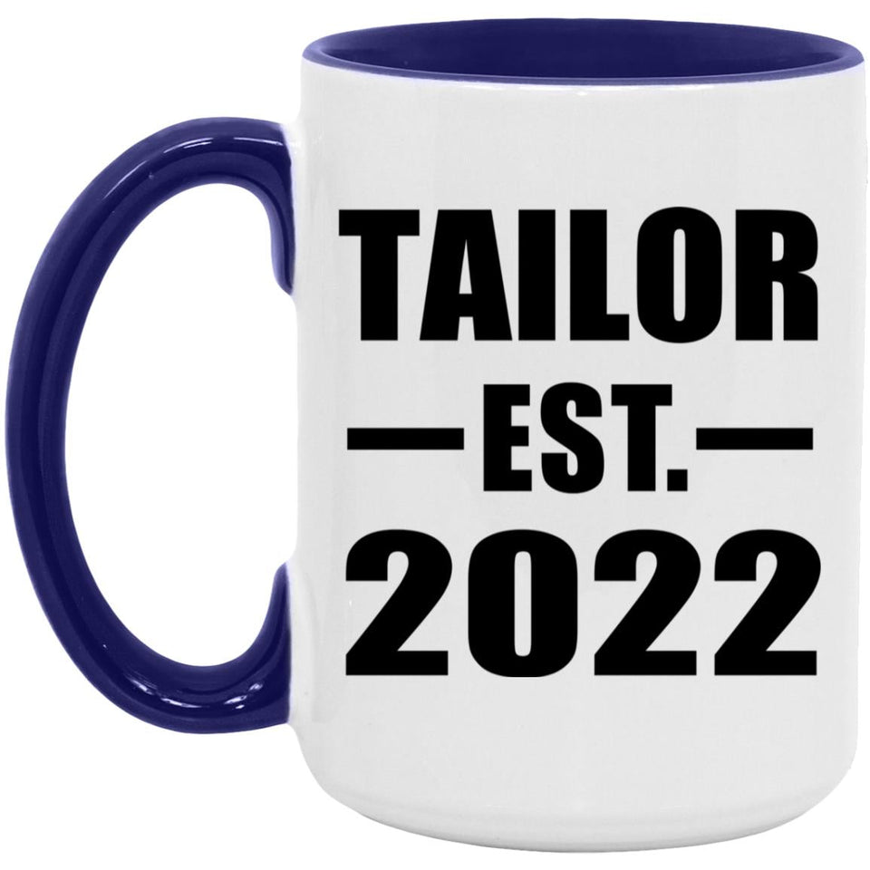 Tailor Established EST. 2022 - 15oz Accent Mug Purple