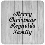 Merry Christmas Reynolds Family - Drink Coaster F