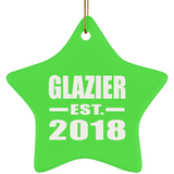 Glazier Established EST. 2018 - Star Ornament
