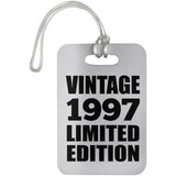 27th Birthday Vintage 1997 Limited Edition - Luggage Bag Tag