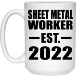 Sheet Metal Worker Established EST. 2022 - 15oz Coffee Mug