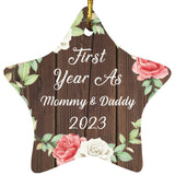First Year As Mommy & Daddy 2023 - Star Ornament A