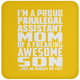 Proud Paralegal Assistant Mom Of Awesome Son - Drink Coaster