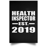 Health Inspector Established EST. 2019 - Poster Portrait
