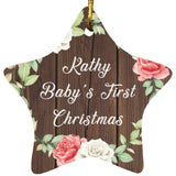 Kathy Baby's First Christmas - Star Ornament A