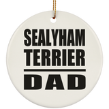 Sealyham Terrier Dad - Circle Ornament