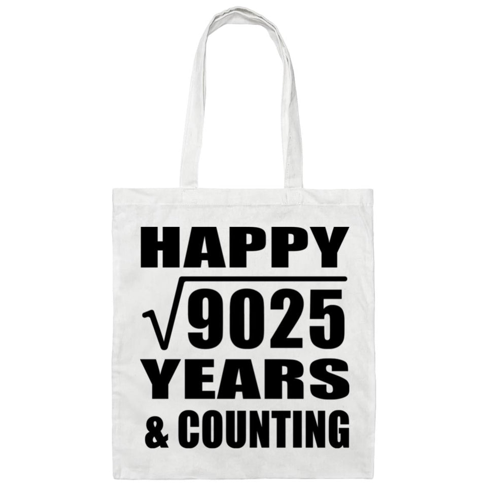 Happy 95th Anniversary Square Root of 9025 Years & Counting - Tote Bag White