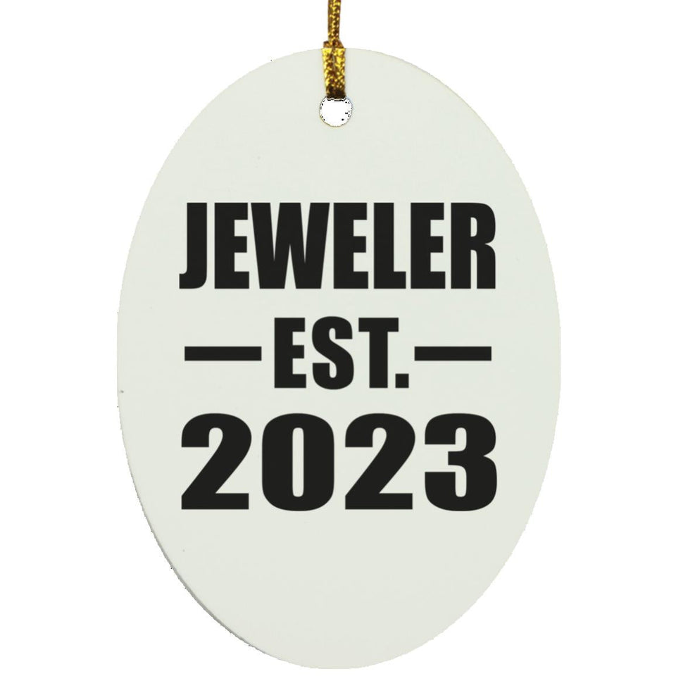 Jeweler Established EST. 2023 - Oval Ornament