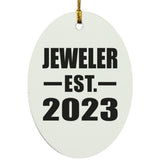 Jeweler Established EST. 2023 - Oval Ornament