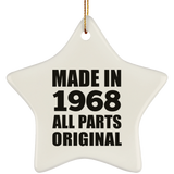 56th Birthday Made in 1968 All Parts Original - Star Ornament