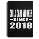 Child Care Worker Since 2018 - Canvas Portrait