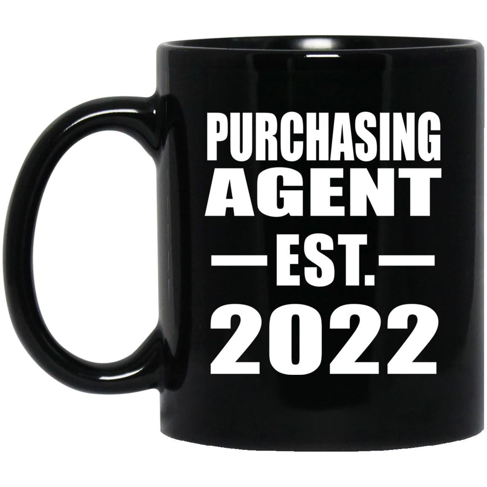 Purchasing Agent Established EST. 2022 - 11oz Coffee Mug Black