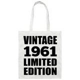 63rd Birthday Vintage 1961 Limited Edition - Tote Bag White