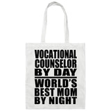 Vocational Counselor By Day World's Best Mom By Night - Tote Bag White