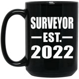 Surveyor Established EST. 2022 - 15oz Coffee Mug Black