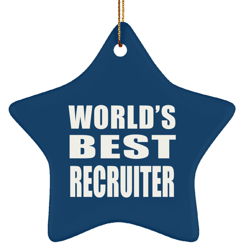 World's Best Recruiter - Star Ornament