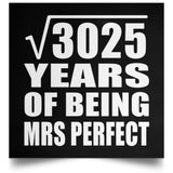 55th Anniversary Square Root of 3025 Years of Mrs Perfect - Poster Square