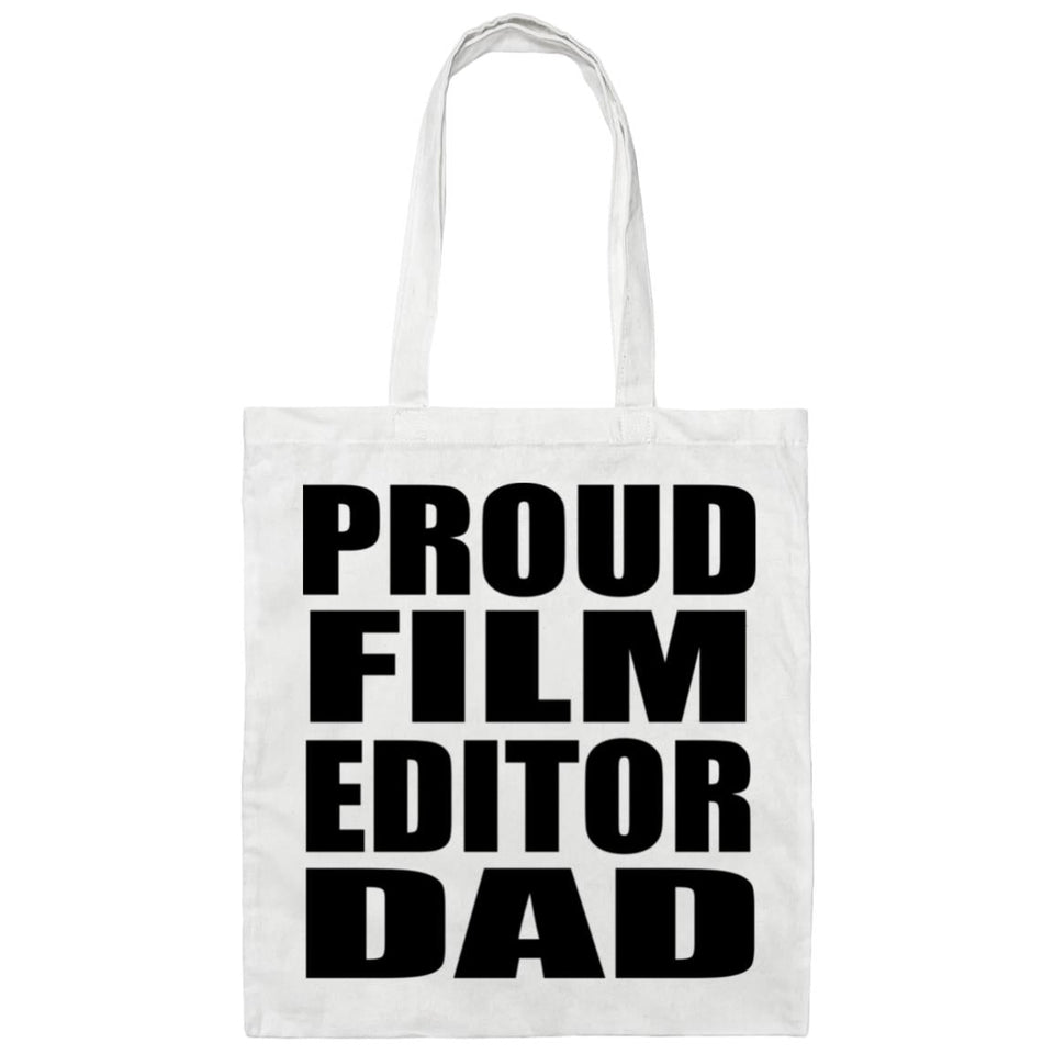 Proud Film Editor Dad - Tote Bag White