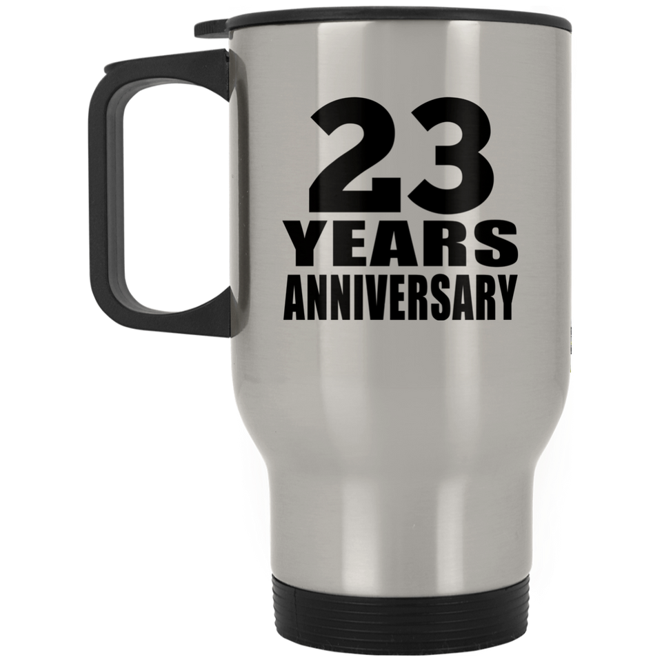 23rd Anniversary 23 Years - Silver Travel Mug