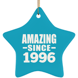 28th Birthday Amazing Since 1996 - Star Ornament