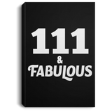 111th Birthday 111 & Fabulous - Canvas Portrait