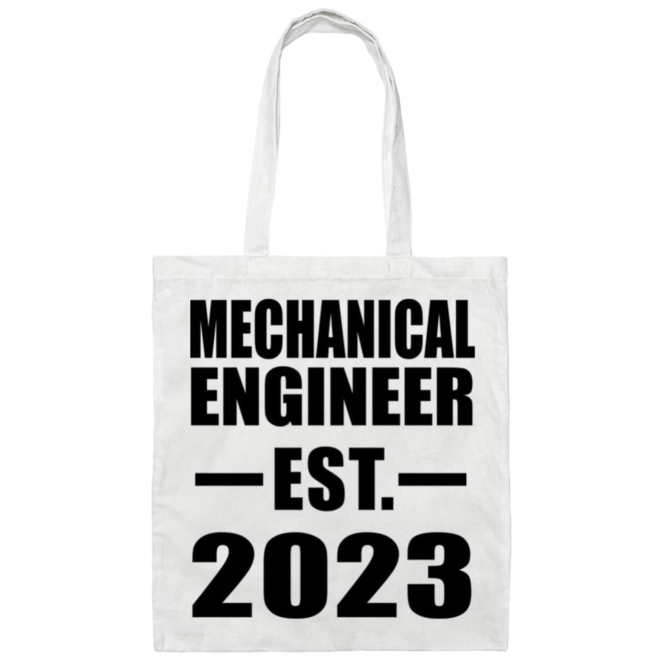 Mechanical Engineer Established EST. 2023 - Tote Bag White