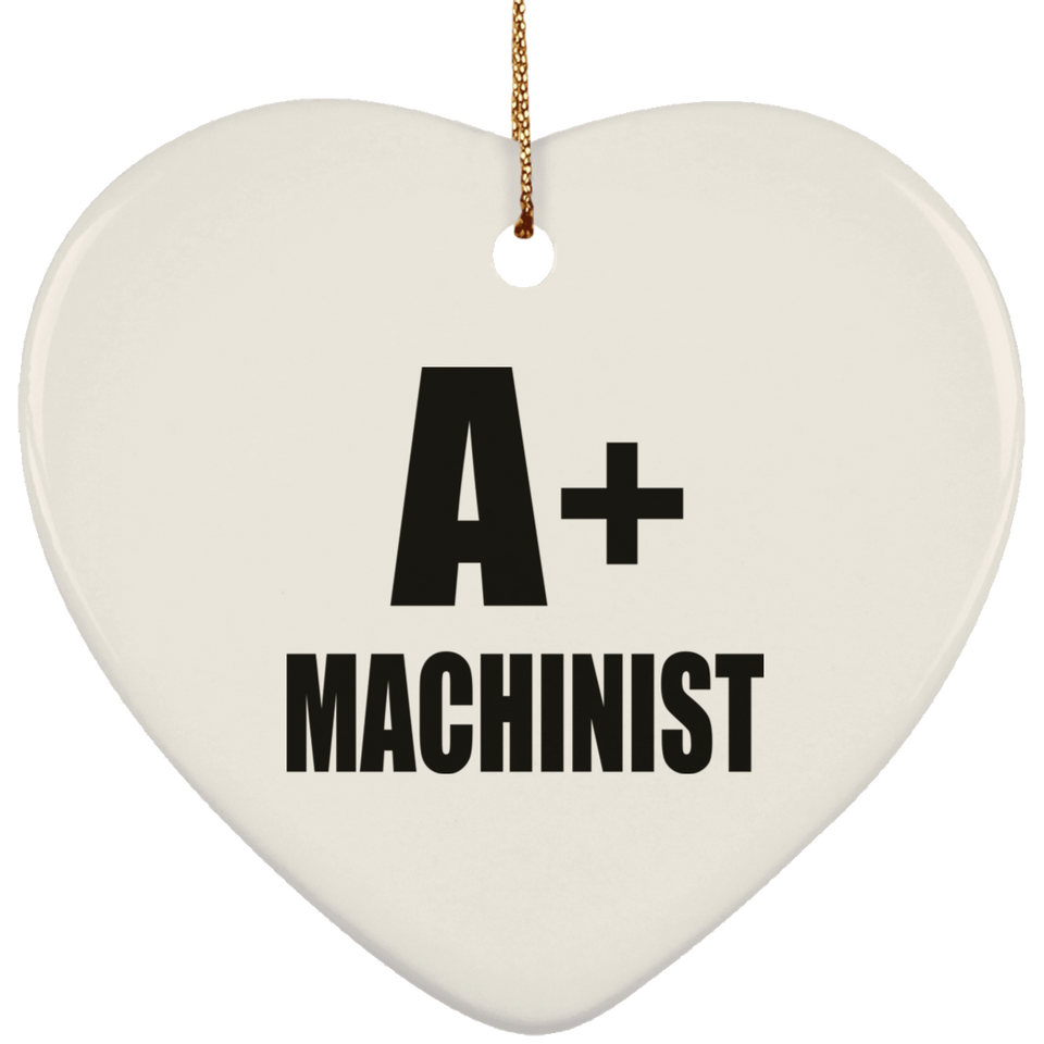 A+ Machinist - Heart Ornament