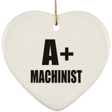 A+ Machinist - Heart Ornament