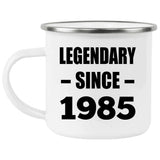 39th Birthday Legendary Since 1985 - 12oz Camping Mug