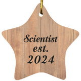 Scientist Established Est. 2024 - Star Ornament C