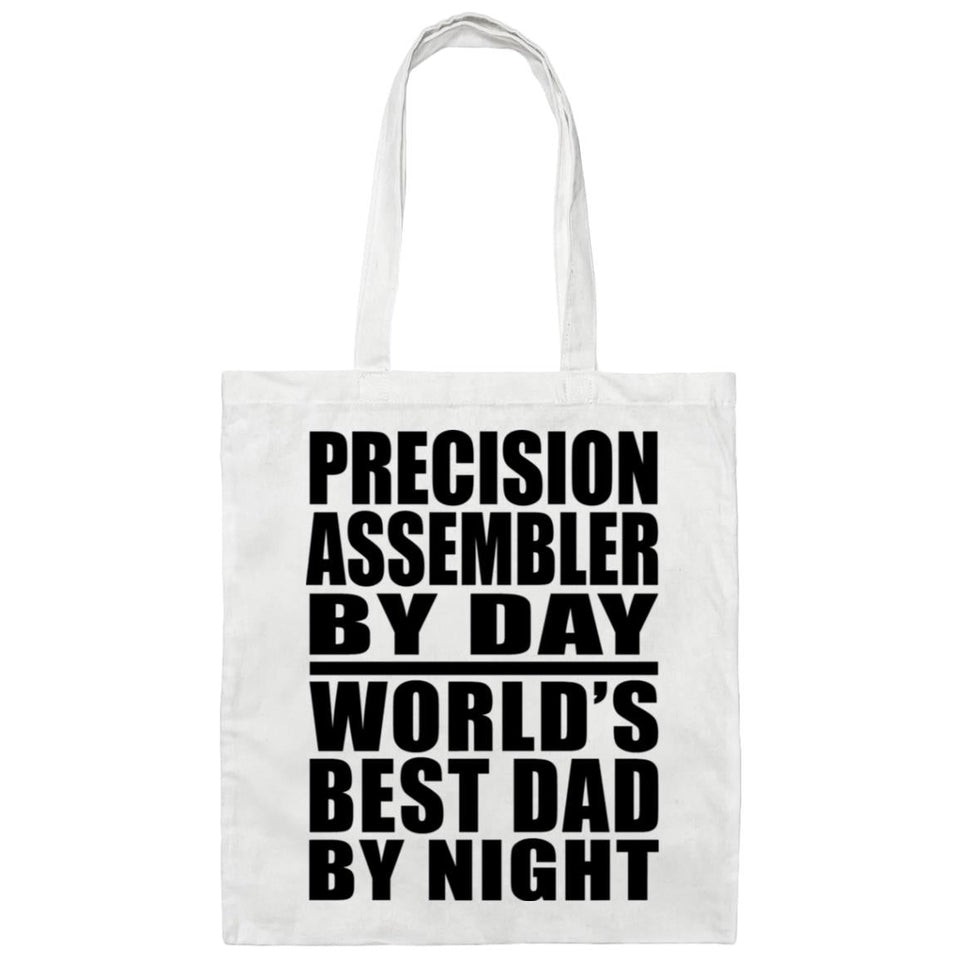 Precision Assembler By Day World's Best Dad By Night - Tote Bag White