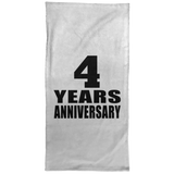 4th Anniversary 4 Years Anniversary - Hand Towel