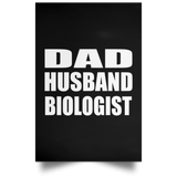 Dad Husband Biologist - Poster Portrait